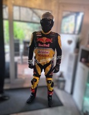 Honda Racing CE Approved Leather Motorbike Suit MotoGP Biker Riding Gear