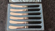 Set Of 6 Vintage Butter Knives EPNS