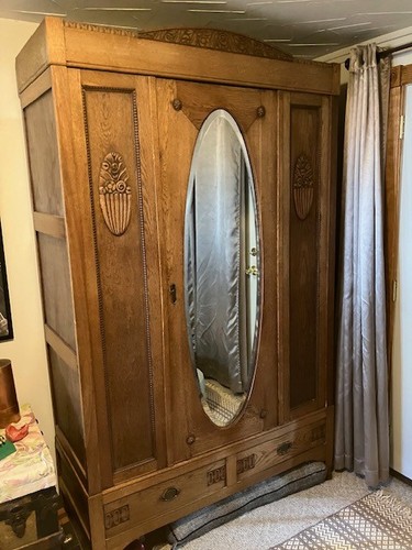 1920 1930 oak wardrobe 20 - 1920-1930's,