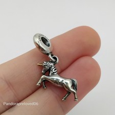 Genuine pandora unicorn charm G585 S925 RETIRED DISCONTINUED RARE #B25