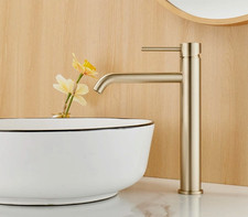 Maynosi Tall Bathroom Basin Mixer Tap – High Rise Modern Monobloc Faucet