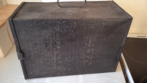 Vintage black metal case - vintage,