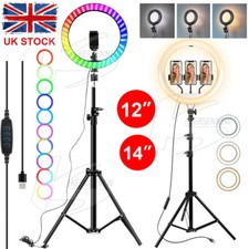 14" 12" LED Ring Light+Tripod