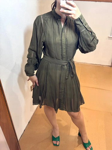Reiss khaki green sheer - khaki,