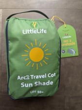Littlelife Arc2 Travel Cot Sun Shade Upf 50 Summer Holiday Camping Baby Toddlers