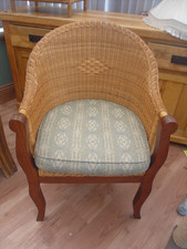 Conservatory Mahogany  Bamboo  Wicker / Cane Arm Tub chair Seat
