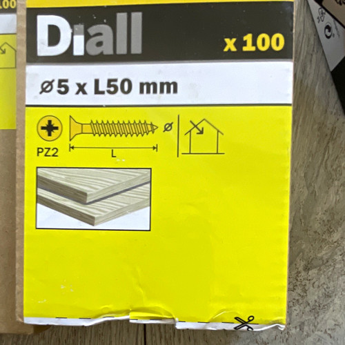Diall wood screws - wood, 50mm