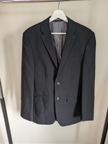 Mens black suit - black, 38