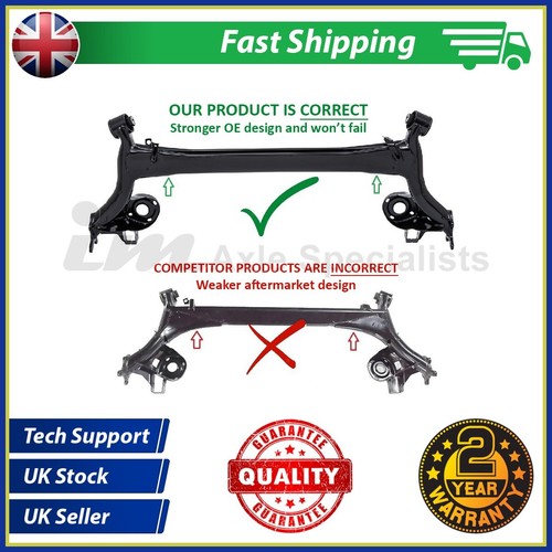 New rear axle - axle, subframe