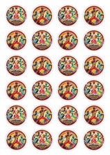 24 Power Rangers Dino Charge Cupcake Fairy Cake Toppers Edible Rice Wafer Paper 