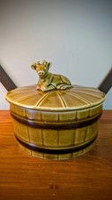 Vintage cow butter dish - vintage,