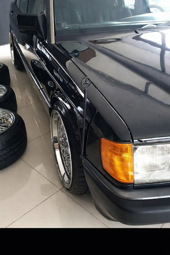 Old mercedes flag parking - mercedes,