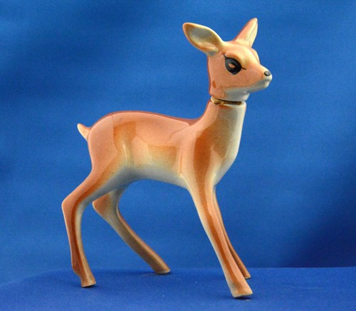 Ceramic fawn deer bambi - ceramic,