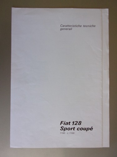 Fiat 128 sport - 128, 1100