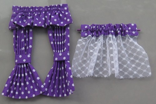 Dolls house curtains