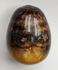 6cm ANTIQUE BLUE JOHN DERBYSHIRE CARVED EGG SPECIMEN 19TH CENTURY