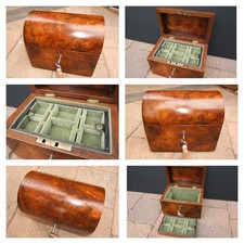ANTIQUE 19c JEWELLERY BOX -