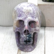 Large unicorn stone skull - large,