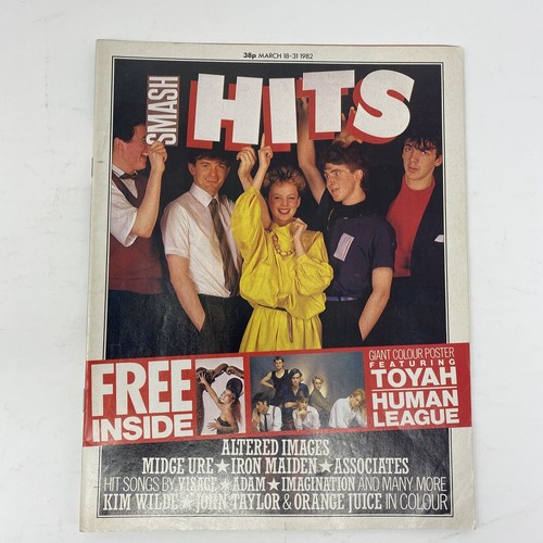Smash hits mag 1982 - smash, 18/03/1982