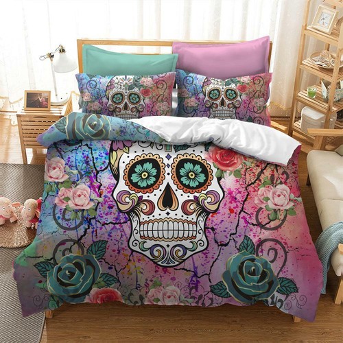 Skull halloween duvet cover - duvet,