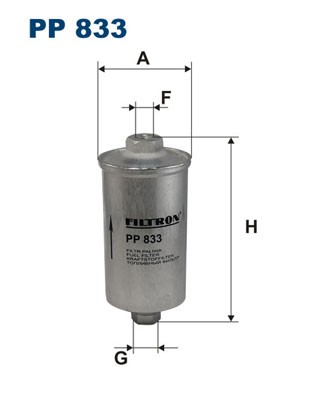 833 filtron fuel filter for - filtron,