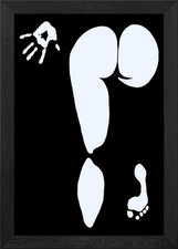 Woman Body silhouette art Framed Wall Art Poster Canvas Print Picture