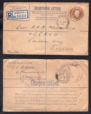 GB WW2 Military 1943 Scotland, Registered Letter Cover to Lieut in Canadian Army