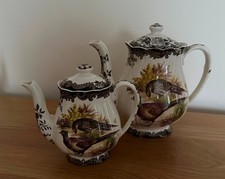 Royal Worcester Palissy Game Series - Coffee Pot & Hot Water / Hot Milk Jug