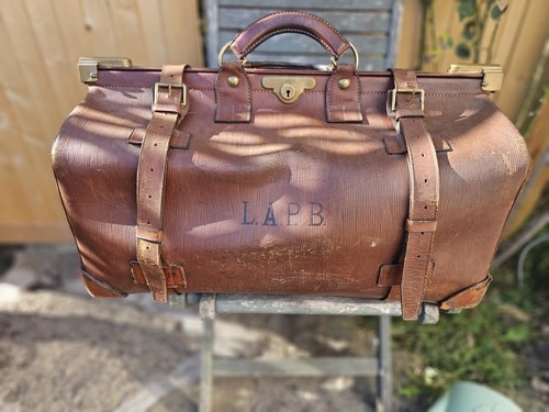 Stunning antique leather swiss - stunning,