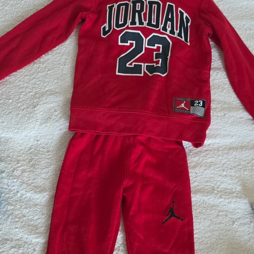 Jordan boys red fleece piece - fleece, 2-piece