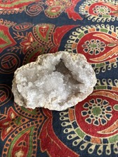 White Clear Quartz Geode Raw