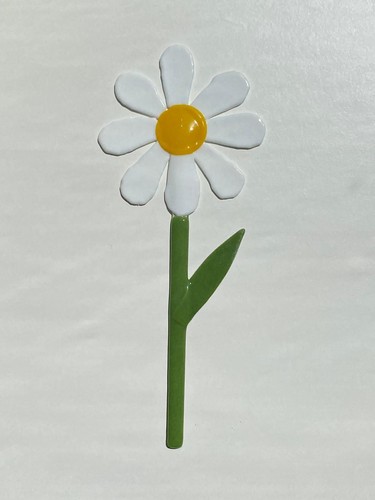 Colourful glass tulip daisy - glass, &