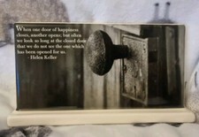 Helen Keller Inspirational Quote On Ceramic Sign