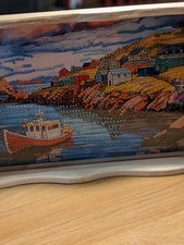 Small Tea Tray With Boat And
