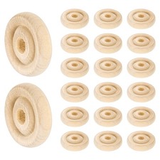 Slab Wooden Wheels 1" Dia