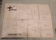 Engineering Drawing 1/71 Of VISCOUNT 701 AEROPLANE WAR OFFICE Working Drawing