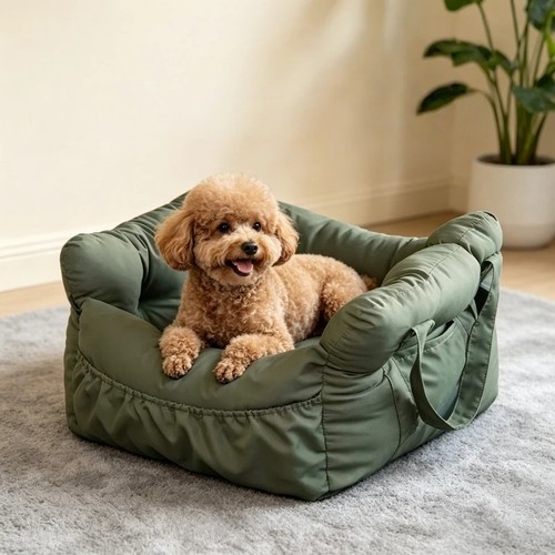 Dog car seat booster - car, soft