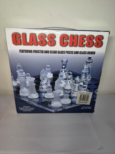 Glass chess board - board, set