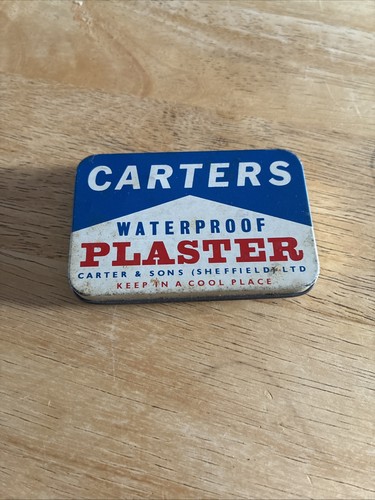 Vintage carters plaster - vintage, tin