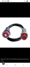 63Amp 415V 5 Pin 3 Phase Extension Lead 10mm² Heavy Duty Industrial Rubber Cable