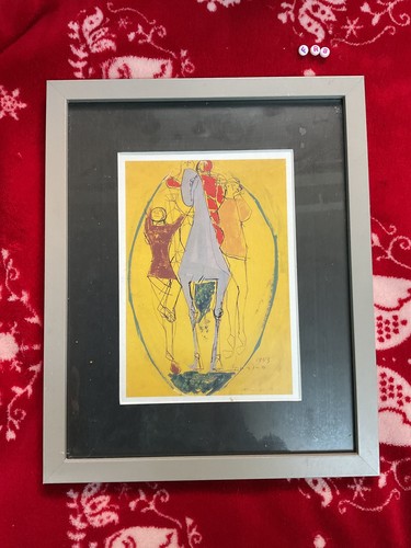 Vintage framed art print - framed,
