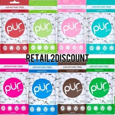 PUR 100% Xylitol Chewing Gum, Sugar Free Friendly 55 Pieces 77g choose flavour