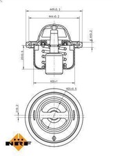 Thermostat, coolant NRF 725076