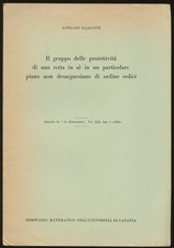 Adriano Barlotti / Il Gruppo delle Proiettivita di una Retta in se in un