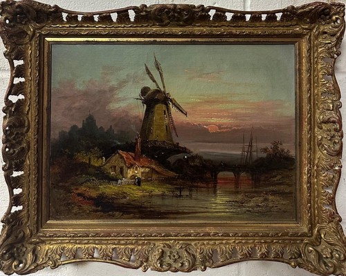 Dutch school windmill beside - windmill,