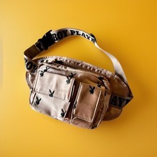 Playboy Missguided bumbag festival cross shoulder bag party Womens Fashion Peach