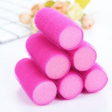 20 PCS SELF GRIP HAIR ROLLERS CURLS WAVES CURLING STYLING SLEEP IN FOAM