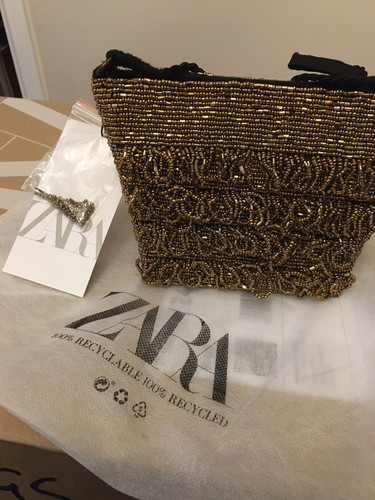 Zara golden beaded - zara, embellished