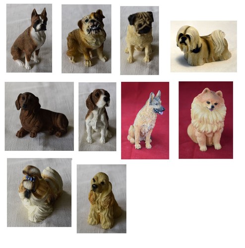 Dog breeds small figurines - dog,