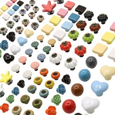 Vintage Door Knobs Classic Ceramic Cupboard Cabinet Drawer Pull Handles Room